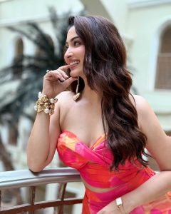 Eshanya Maheshwari candid moment in pink cutout dress on balcony