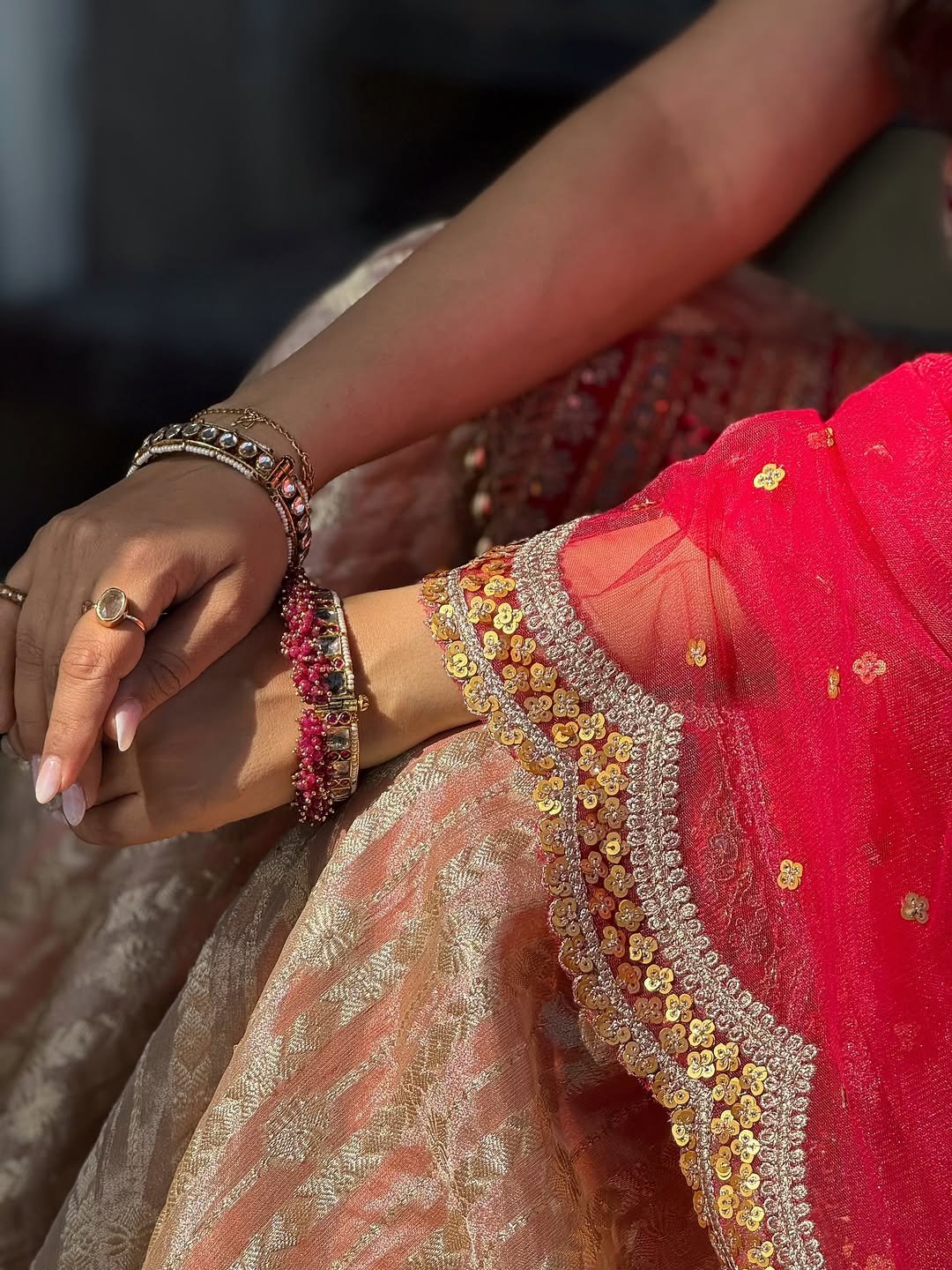 Eshanya Maheshwari red lehenga balcony sunshine Gallery (7)