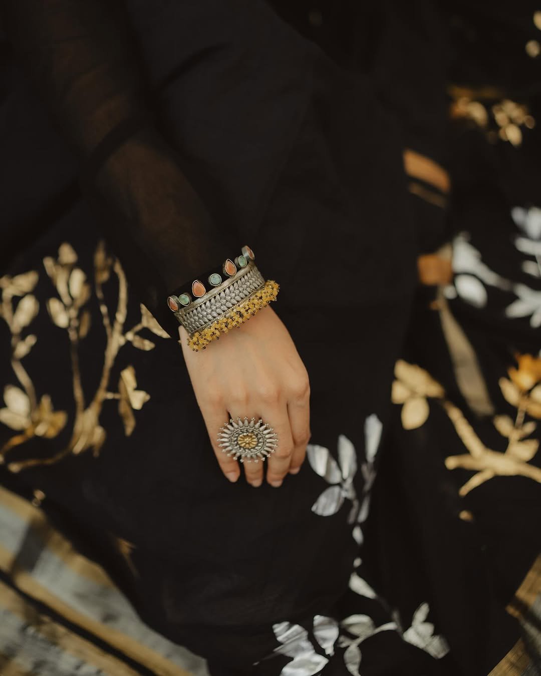 Namitha Pramod black sheer lehenga studio drama Photoshoot (9)