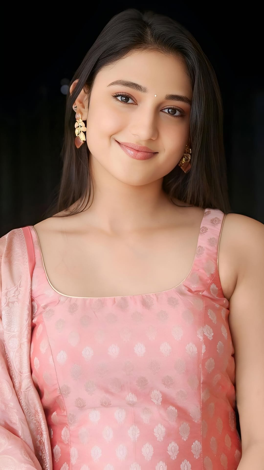 Ritika Nayak pink Chudidhar radiant smile Photoshoot (5)