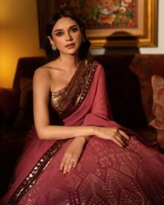 Aditi Rao Hydari Royal in Maroon Lehenga (10)