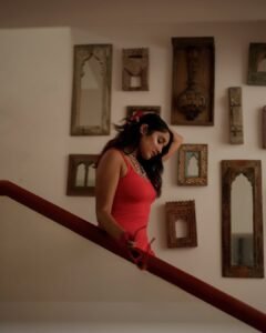 Anika Surendran Trendy in Red Dress (11)
