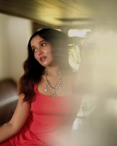 Anika Surendran Trendy in Red Dress (18)