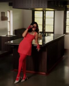 Anika Surendran Trendy in Red Dress (20)