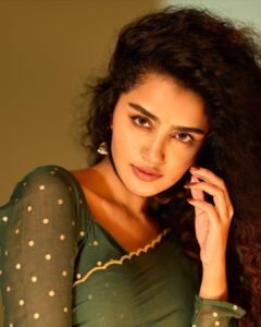 Anupama Parameswaran Stunning in Green Polka Dot Dress (1)