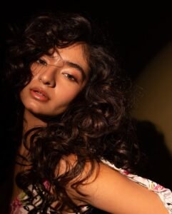 Anushka Sen Bold Animal Print Mini Dress Retro Glam Shoot (21)