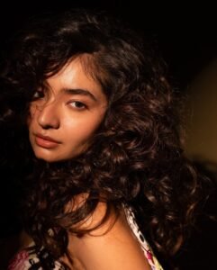 Anushka Sen Bold Animal Print Mini Dress Retro Glam Shoot (25)