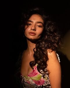 Anushka Sen Bold Animal Print Mini Dress Retro Glam Shoot (30)