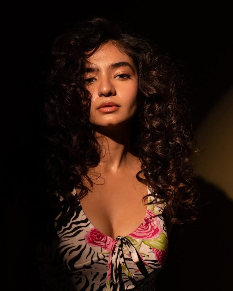 Anushka Sen Bold Animal Print Mini Dress Retro Glam Shoot (46)