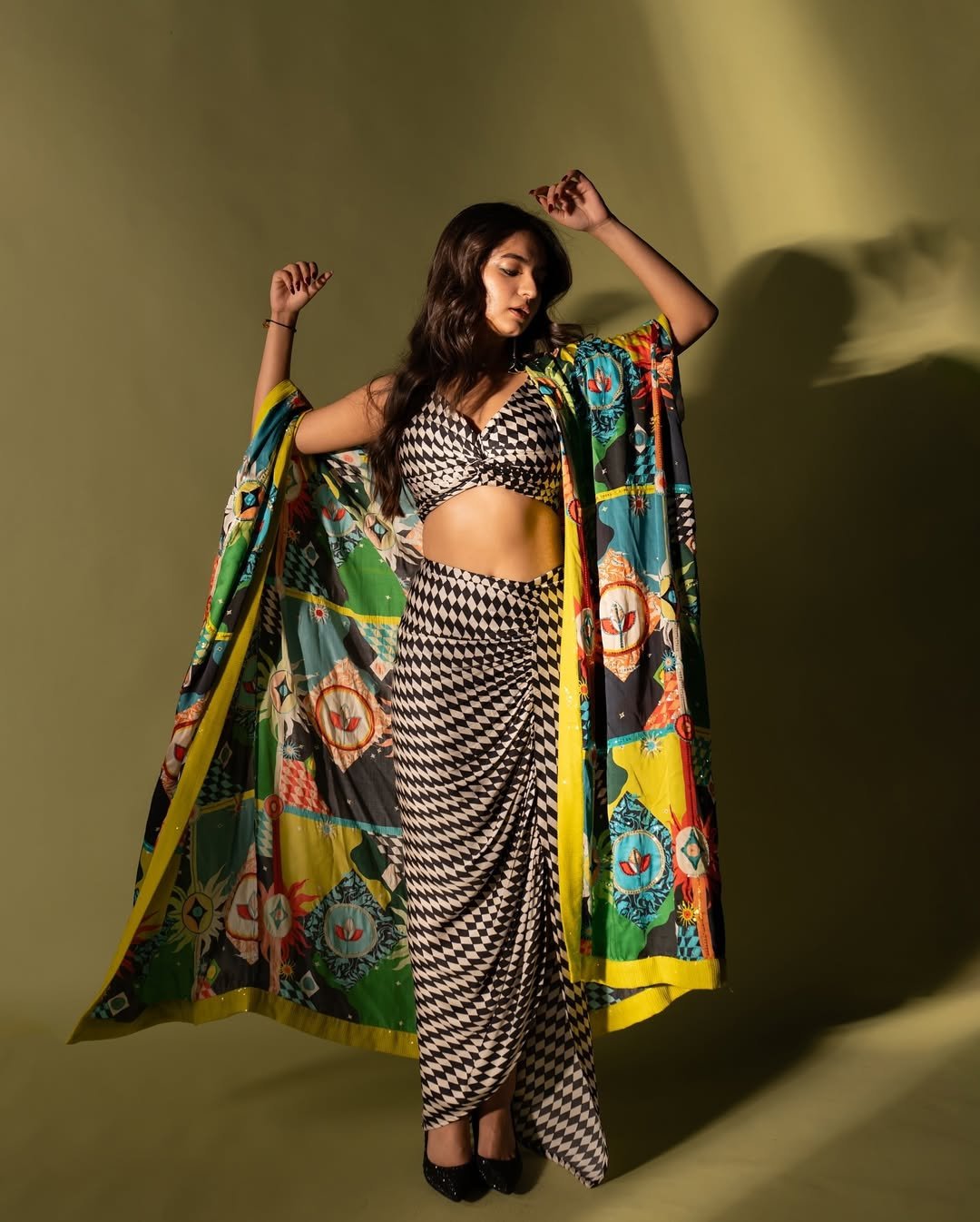 Anushka Sen Bold Geometric Co-Ord Set Fashion Shoot (22)