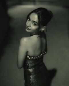 Anushka Sen Bold Red Strapless Mini Dress – Party Night Elegance (32)