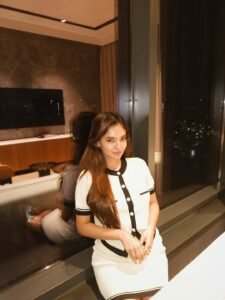 Indian actress Anushka Sen neutral coordinate vintage