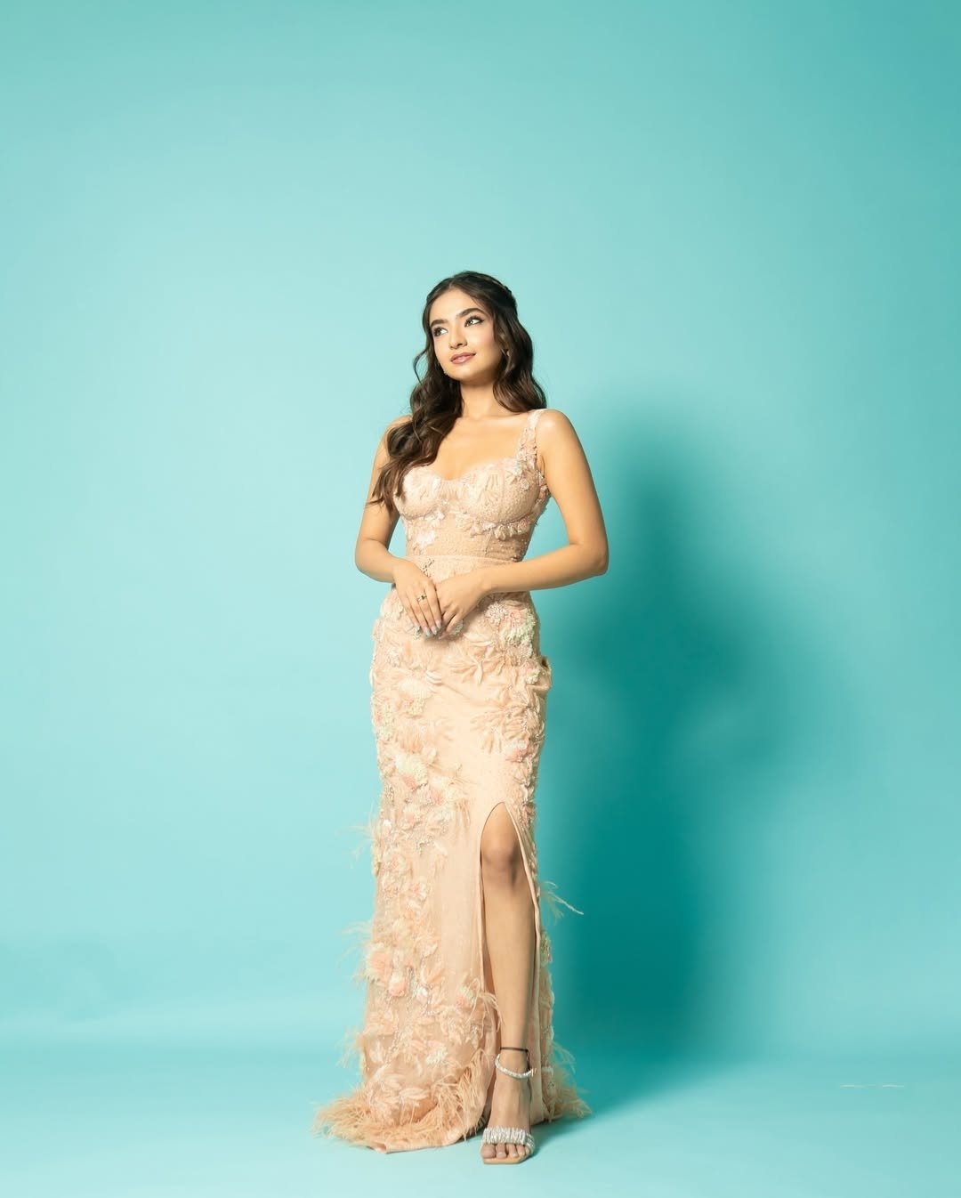Anushka Sen Luxury Embroidered Gown Glam Studio Shoot (15)