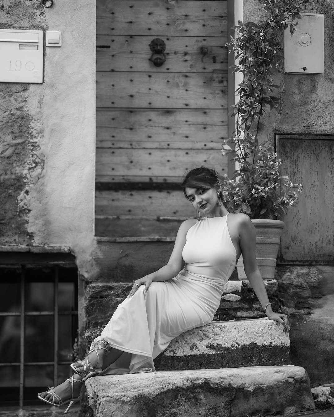 Anushka Sen Playful Pastel Pink Halter Dress – Cherry Statement Earrings (12)