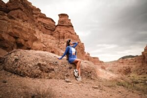 Anushka Sen fitness activewear outdoor sports wear