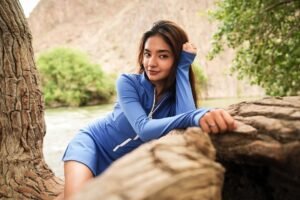 Anushka Sen fitness activewear outdoor sports wear