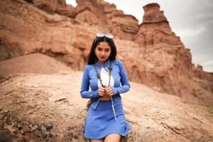 Anushka Sen fitness activewear outdoor sports wear