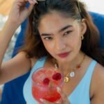 Anushka Sen contemporary blue top jeans summer