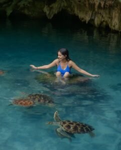 Anushka Sen Vibrant Blue Swimsuit Outdoor Shoot (14)