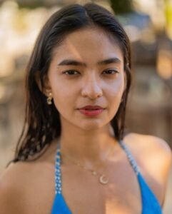 Anushka Sen Vibrant Blue Swimsuit Outdoor Shoot (16)