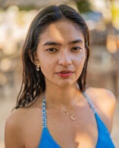 Anushka Sen Vibrant Blue Swimsuit Outdoor Shoot (7)