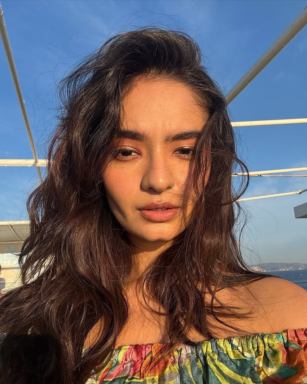 Anushka Sen Vibrant Tropical Co-Ord Set Seaside Travel Shoot (2)