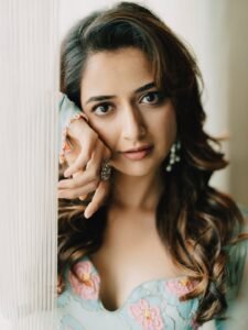 Ashika Ranganath Lovely in Blue Floral Dress (1)