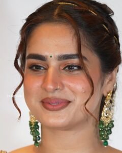 Ayesha Khan Shines in Copper Embroidered Saree (9)