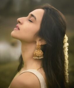 Nuveksha Charms in Traditional Off White Kerala Saree Photos (14)