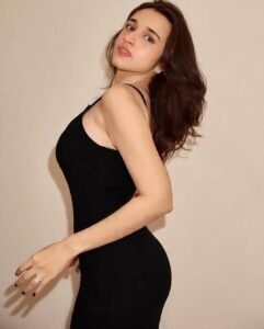 Nuveksha Glam Party Look in Sleek Black Dress (1)