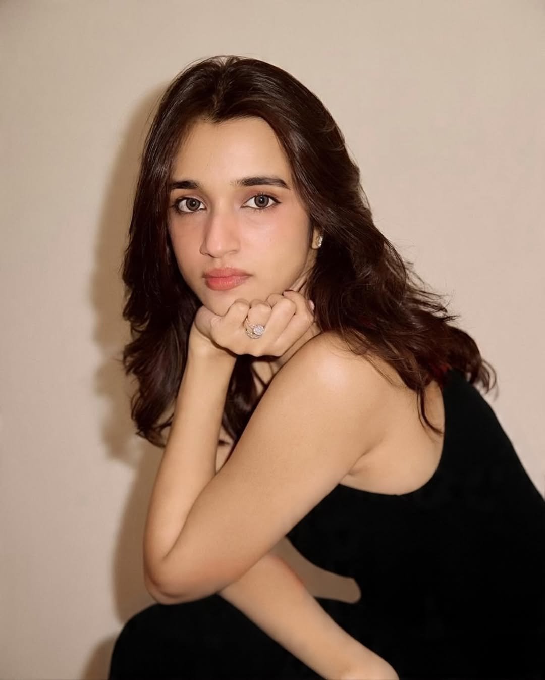 Nuveksha Glam Party Look in Sleek Black Dress (10)