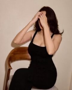 Nuveksha Glam Party Look in Sleek Black Dress (11)