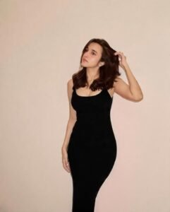 Nuveksha Glam Party Look in Sleek Black Dress (8)