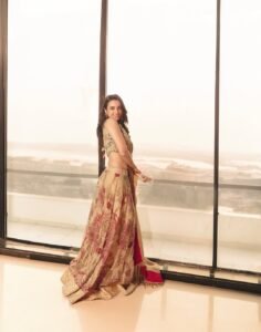 Nuveksha Radiates in Floral Embroidered Lehenga Photos (2)