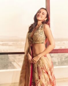 Nuveksha Radiates in Floral Embroidered Lehenga Photos (4)