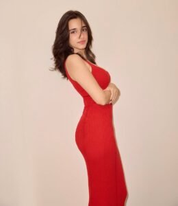 Nuveksha Sizzles in Red Bodycon Dress Photos (20)