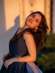 Preethi Asrani Stylish in Dark Green Dress (3)