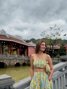 Priya Varrier Cute in Colorful Crop Top and Skirt (1)