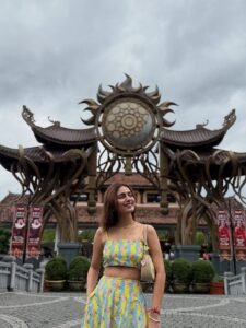 Priya Varrier Cute in Colorful Crop Top and Skirt (8)