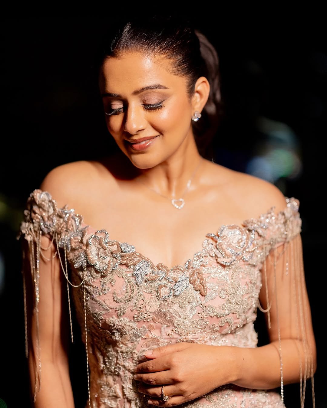 Priyamani Radiant in Off-Shoulder Gown (6)