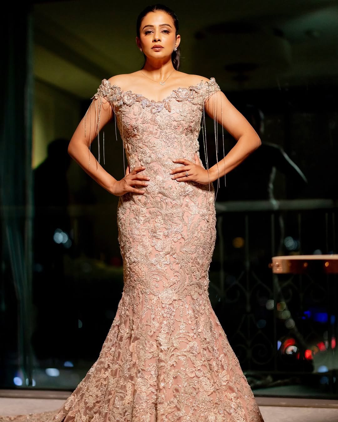 Priyamani Radiant in Off-Shoulder Gown (9)