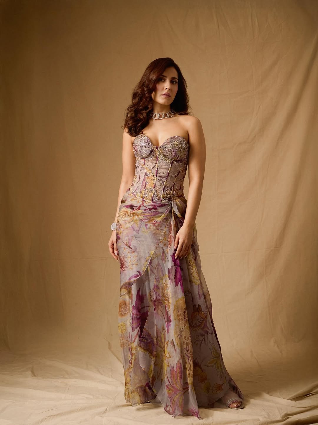 Raashi Khanna Glamorous in Beaded Corset Gown (10)