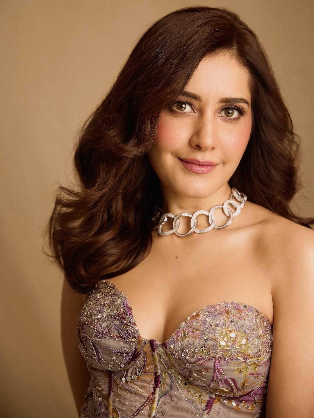 Raashi Khanna Glamorous in Beaded Corset Gown (2)