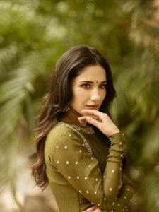 Ruhani Sharma Classy in Olive Green Outfit (10)