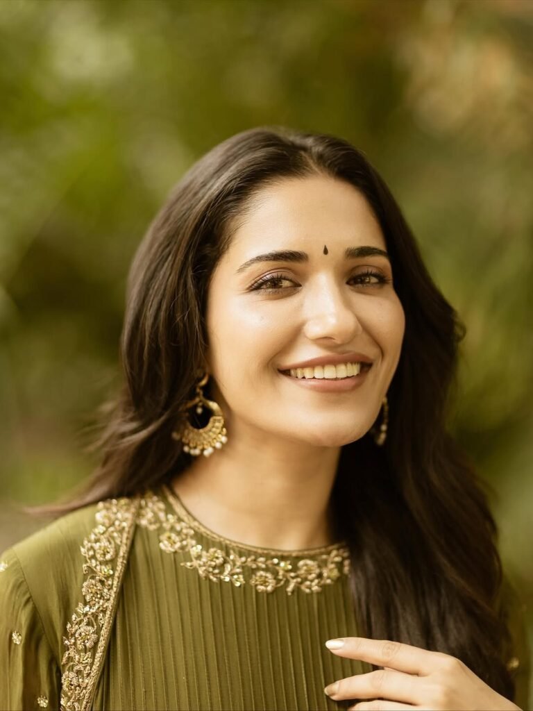 Ruhani Sharma Classy in Olive Green Outfit (4)