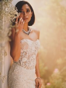 Sayani Gupta Dreamy in White Embroidered Corset Dress (8)