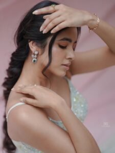 Shivani Nagaram Flowy Pastel Gown Elegant Outdoor Shoot (9)