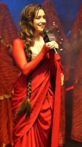 Shraddha Kapoor Graceful in Red Saree (5)