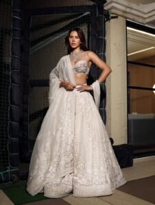 Sonam Bajwa Radiant in Ivory Embroidered Lehenga (6)