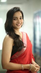 Srinidhi Shetty Elegant in Red Saree (4)